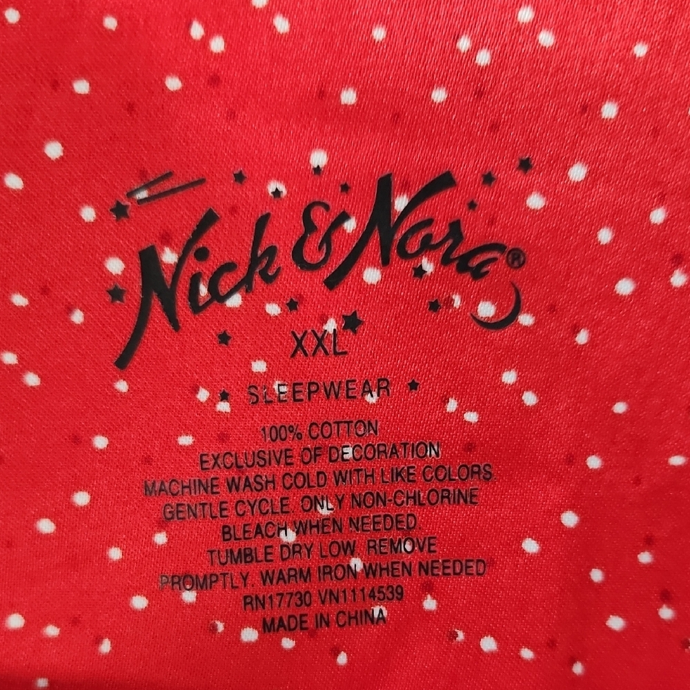 Nick & Nora Knitting Sock Monkey Print Flannel Pajama Set - XXL - Picture 2 of 13